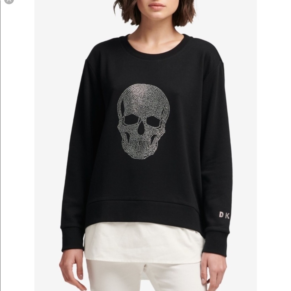DKNY skull sweater